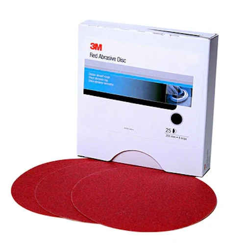3M Hookit Red 6 Inch Abrasive Disc, Box of 50*
