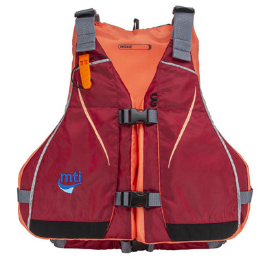 MTI Moxie Women's Life Jacket - Merlot/Coral - X-Small/Small - P/N MV807M-XS/S-857
