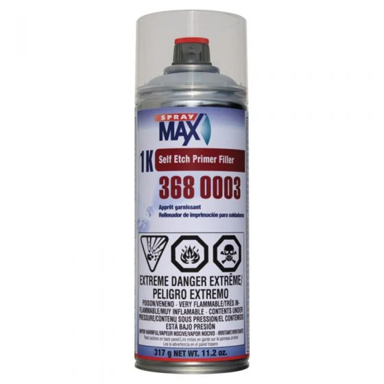 SprayMax 3680003 Light Gray Self-Etch Primer Filler, 11.2 oz